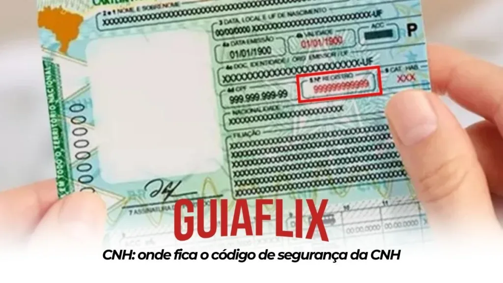 CNH onde fica o codigo de seguranca da CNH